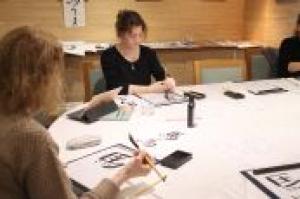 New Year's Calligraphy Workshop - Photos