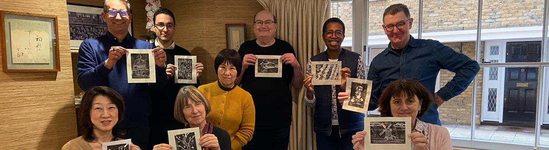 Woodblock Printing Workshop with Hiroko Imada (Feb) - Photos