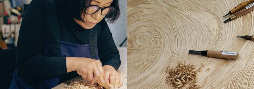 Woodblock Printing Workshop with Hiroko Imada