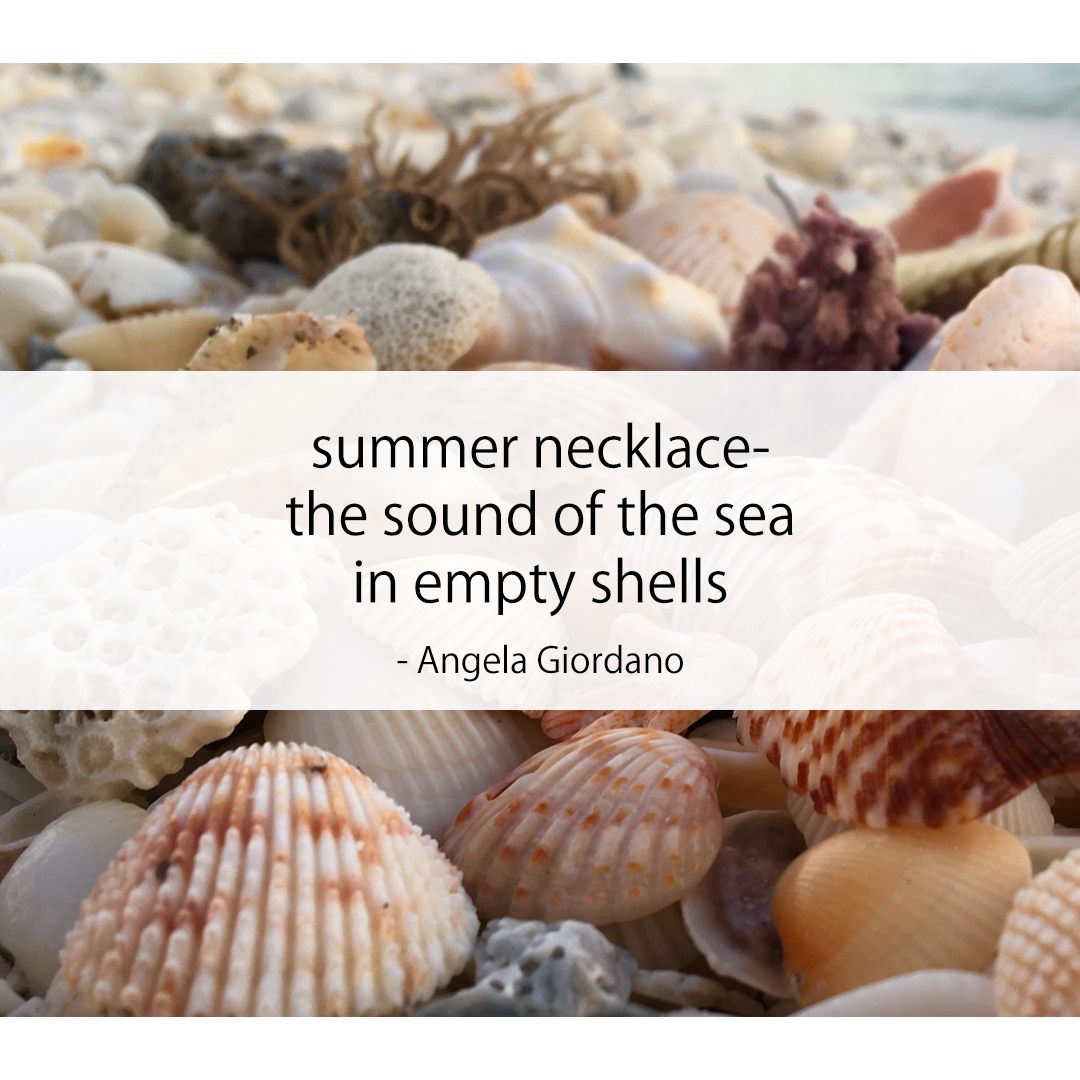 summer necklace- / the sound of the sea / in empty shells