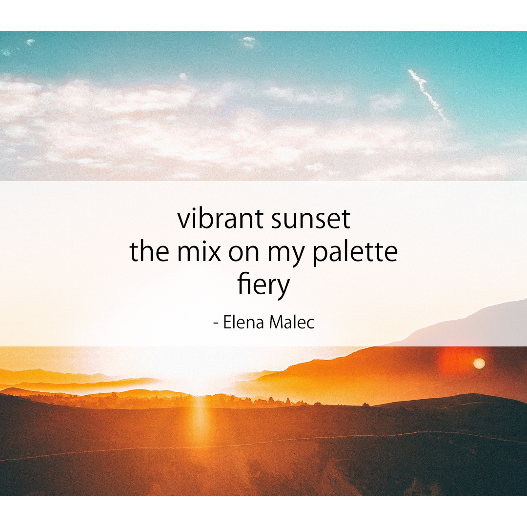vibrant sunset / the mix on my palette / fiery